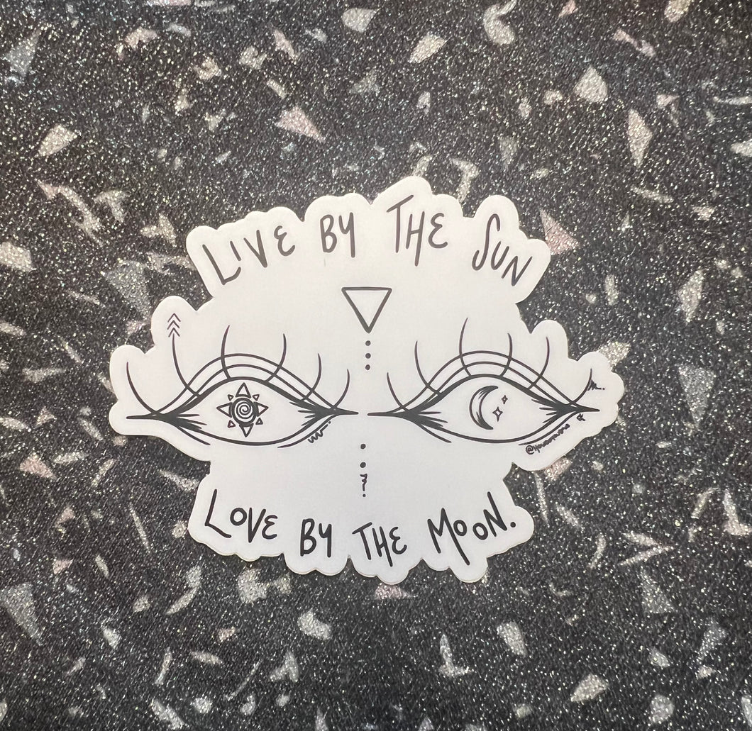 Love by the Moon Sticker